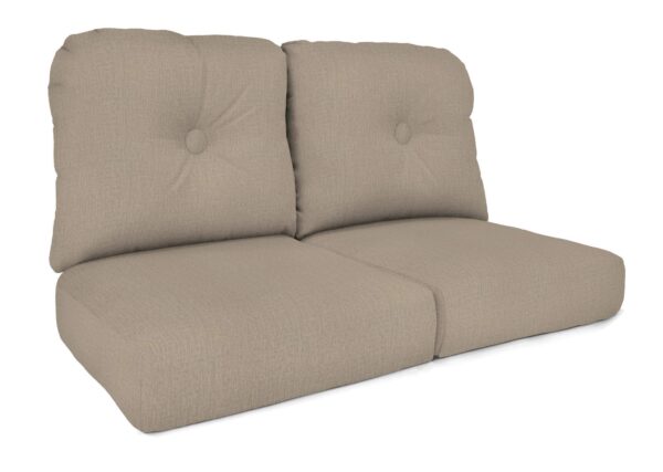 North Cape Intl. Charleston (Cush 600LS) Style Loveseat Cushion Curved Seat Deep Seating